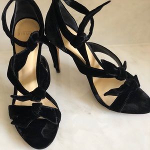 Alexandre Birman Mary Sandal in Black Velvet